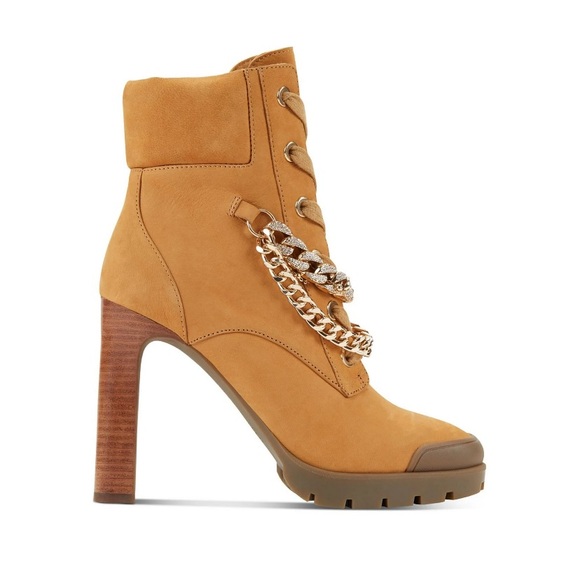 KARL LAGERFELD PARIS • Victoria Ankle Boots • Tan Nubuck - Picture 2 of 15